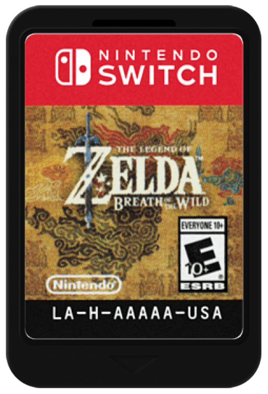 The Legend of Zelda Breath of the Wild cartridge for Nintendo Switch NS video game
