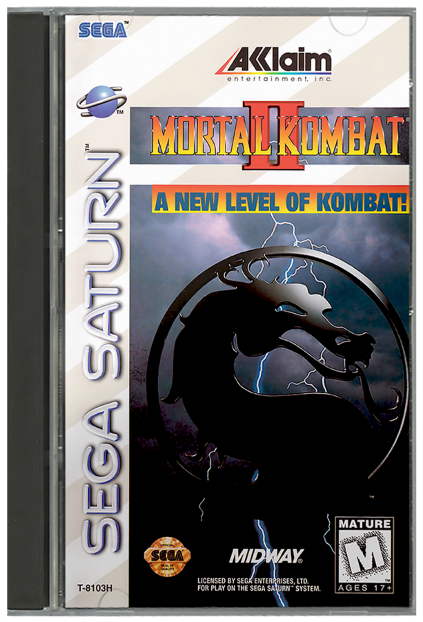 Mortal Kombat II cover art for Sega Saturn SS video game