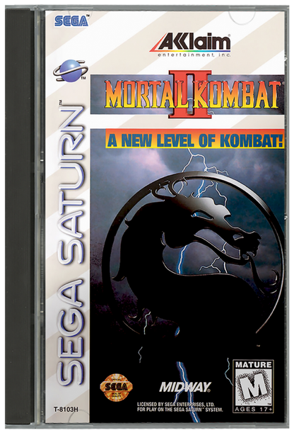 Mortal Kombat II cover art for Sega Saturn SS video game
