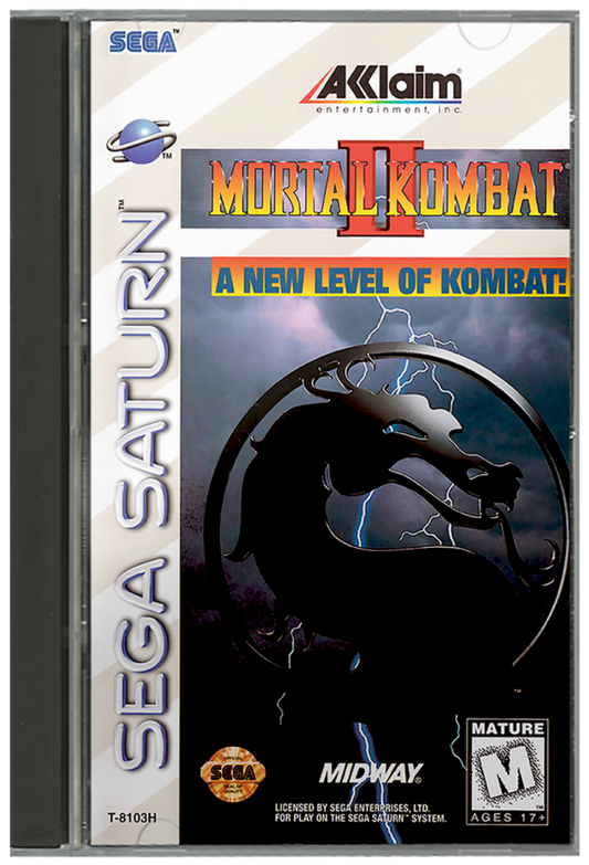 Mortal Kombat II cover art for Sega Saturn SS video game