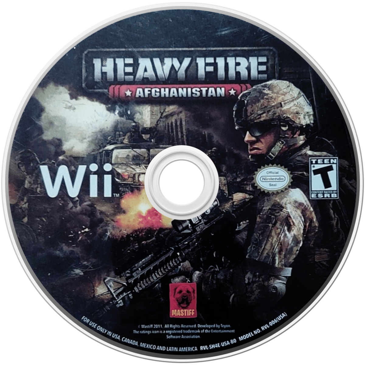 Heavy Fire: Afghanistan – Nintendo Wii (Wii) on-rails military shooter disc for video game