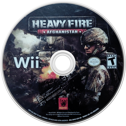 Heavy Fire: Afghanistan – Nintendo Wii (Wii) on-rails military shooter disc for video game