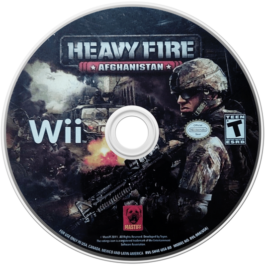 Heavy Fire: Afghanistan – Nintendo Wii (Wii) on-rails military shooter disc for video game