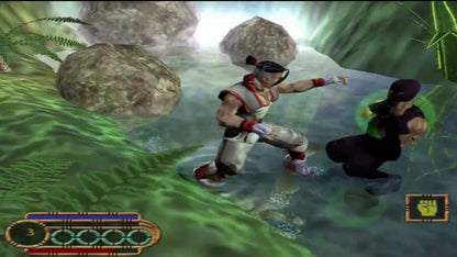 Godaai Elemental Force PS2 Sony PlayStation 2 action adventure fantasy RPG elemental powers fire water earth air combat magic based gameplay dungeon exploration boss battles retro gaming PlayStation 2 software video game title gameplay