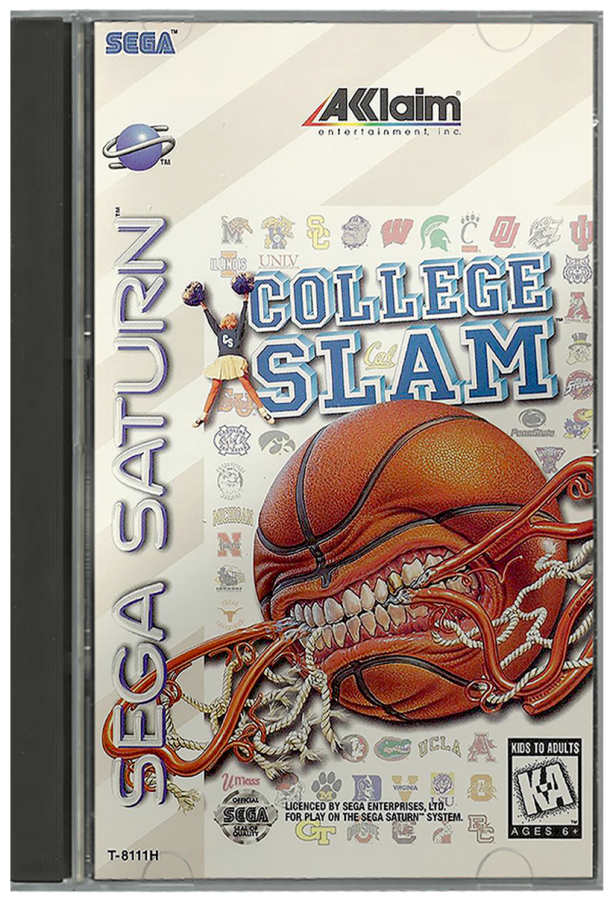 College Slam cover art for Sega Saturn (SS) video game 