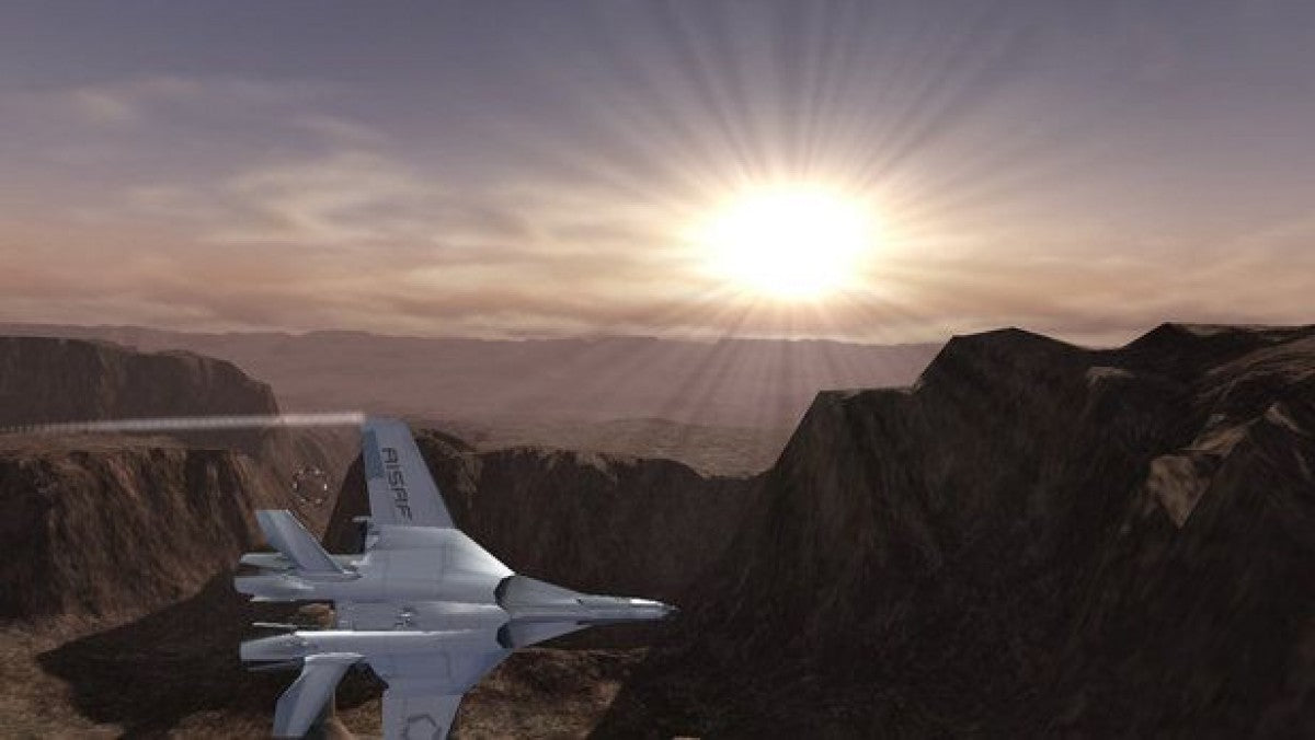 Rebel Raiders: Operation Nighthawk – PlayStation 2 (PS2) video game gameplay, aerial combat action game.