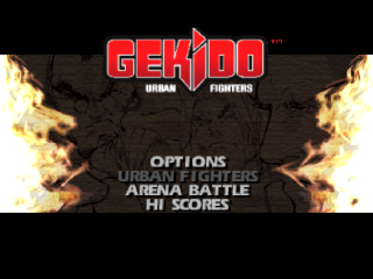Gekido Urban Fighters PlayStation PS1 for fighting action video game fans featuring fast paced martial arts combat street fighting gameplay multiple playable characters powerful attacks urban environments arcade style action challenging enemies and classic PlayStation gameplay collectible gaming appeal gameplay