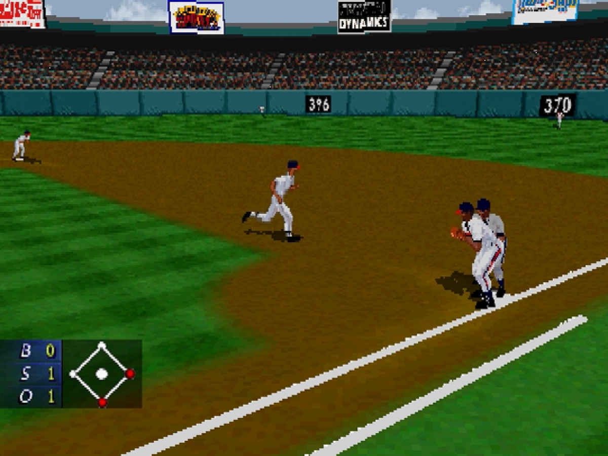 3D Baseball gameplay for Sega Saturn (SS) video game 