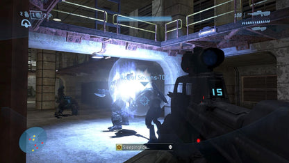 Halo 3 gameplay for Xbox 360 (X360) sci-fi first-person shooter video game