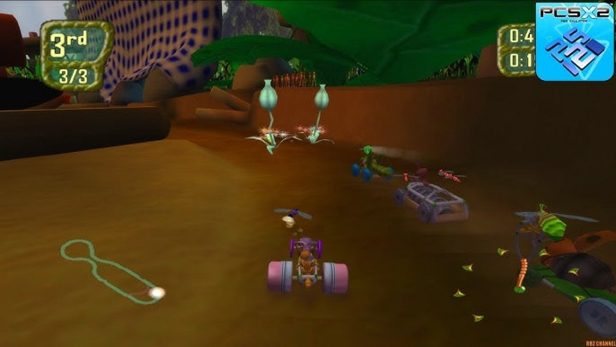 Antz Extreme Racing PS2 racing video game gameplay