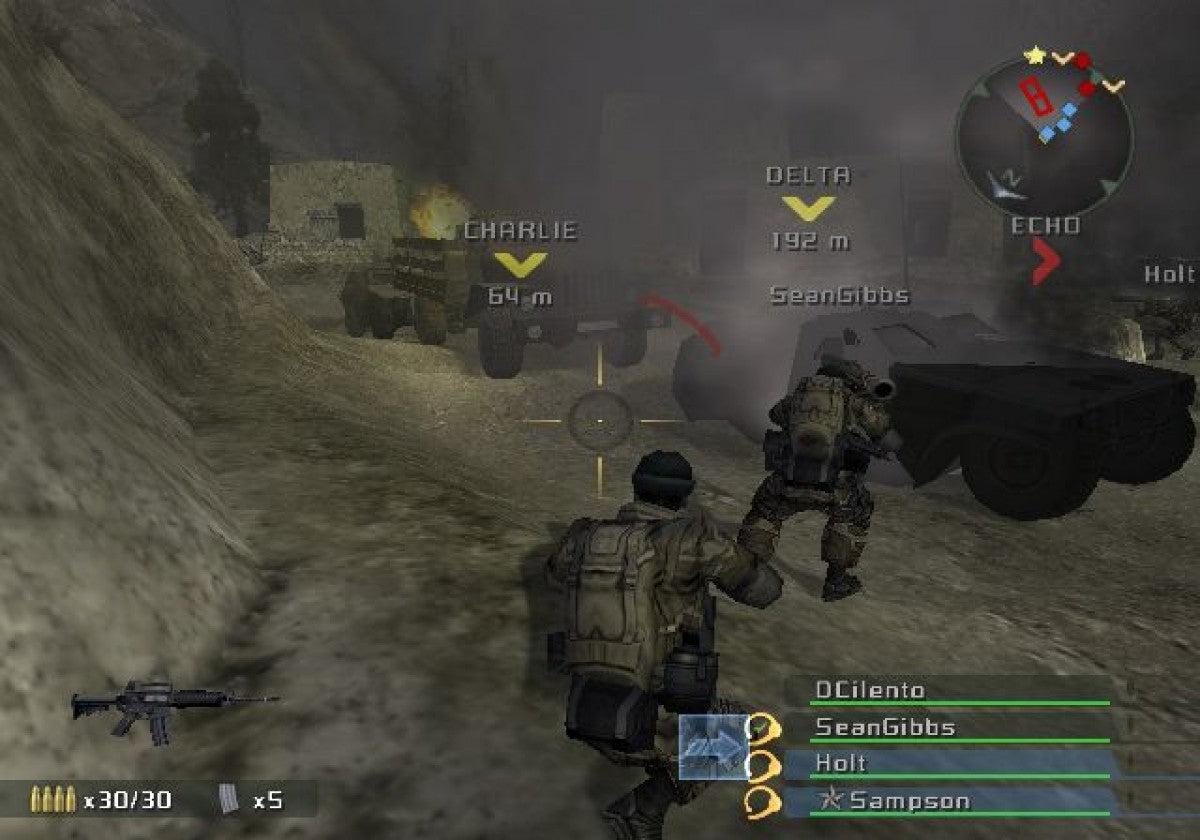 SOCOM: U.S. Navy Seals Combined Assault – PlayStation 2 (PS2) video game gameplay, tactical shooter.