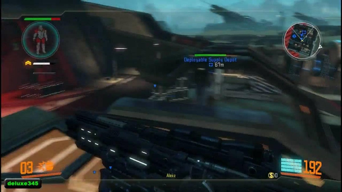 Section 8 Xbox 360 first-person multiplayer sci-fi shooter game with dynamic combat missions and deployable equipment gameplay screenshot
