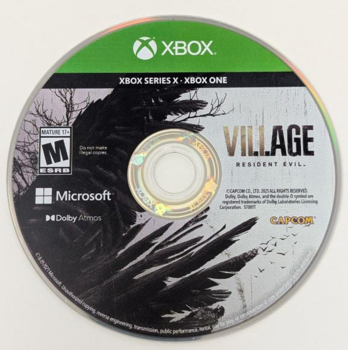 Resident Evil Village for Xbox One with atmospheric survival horror and gothic village setting disc
