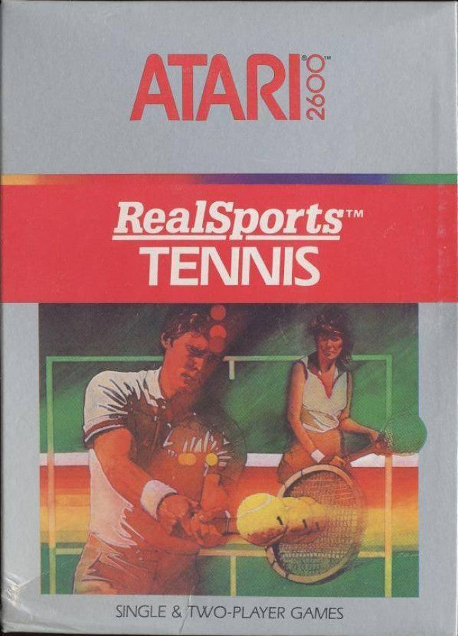 RealSports Tennis cover art for Atari 2600 video game