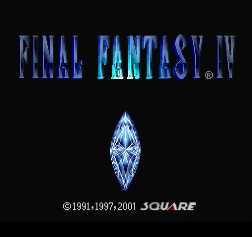 Final Fantasy Chronicles retro fantasy role-playing RPG game for PlayStation 1 (PS1) title screen