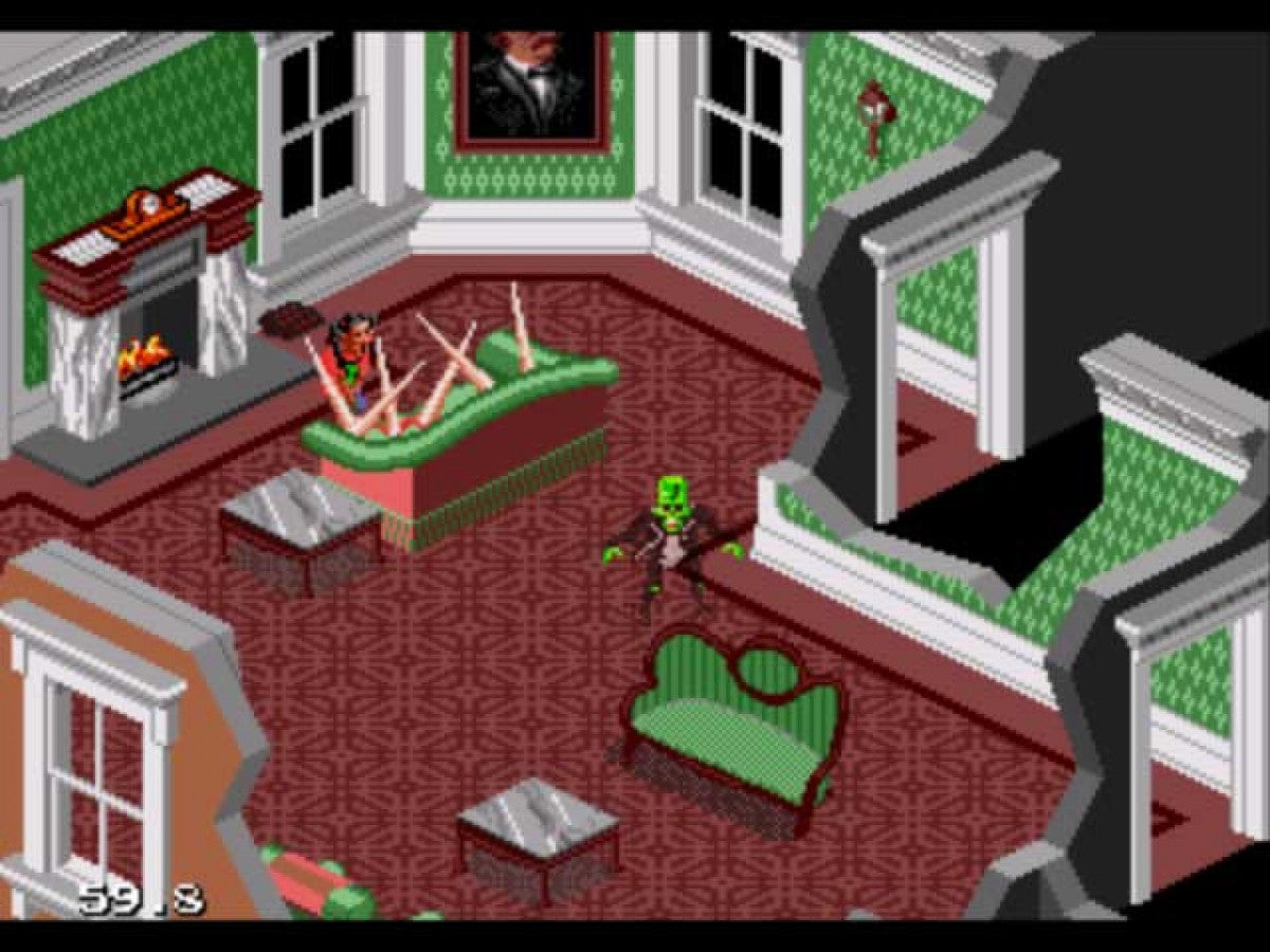Haunting Starring Polterguy Sega Genesis GEN for retro video game enthusiasts featuring action puzzle gameplay mischievous ghost antics haunted house exploration object possession mechanics humorous supernatural challenges unique horror themed adventure and collectible gaming appeal gameplay 