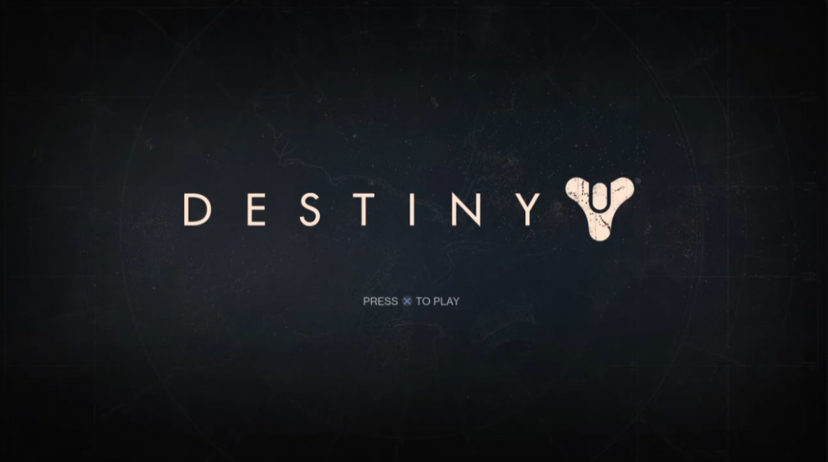 Destiny title screen for PlayStation 3 (PS3) video game
