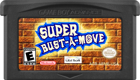 Super Bust-A-Move game cartridge for Game Boy Advance (GBA) video game