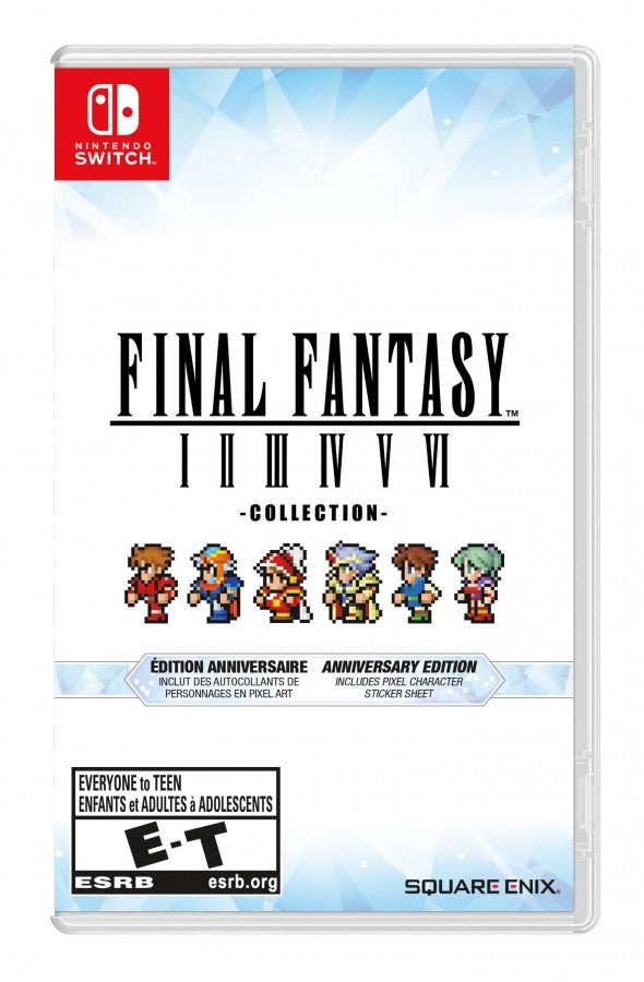 Final Fantasy Collection Anniversary Edition for Nintendo Switch featuring classic RPG adventures from the iconic Final Fantasy series cover art