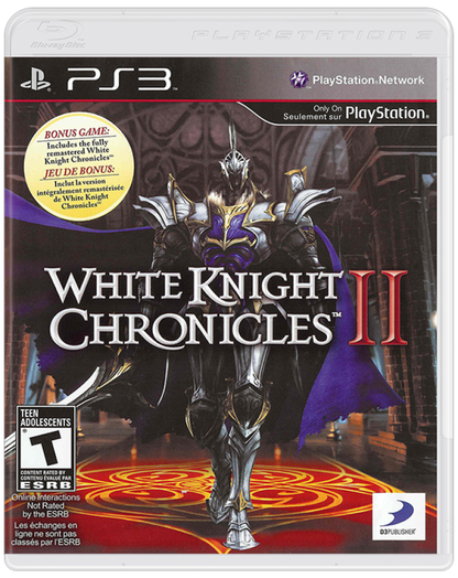 White Knight Chronicles II cover art for PlayStation 3 (PS3) video game