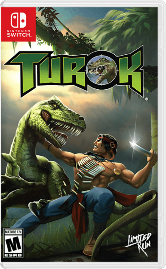 Turok – Nintendo Switch (NS) cover art for video game for NS