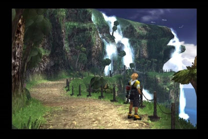 Final Fantasy X gameplay for PlayStation 2 (PS2) fantasy role-playing adventure video game