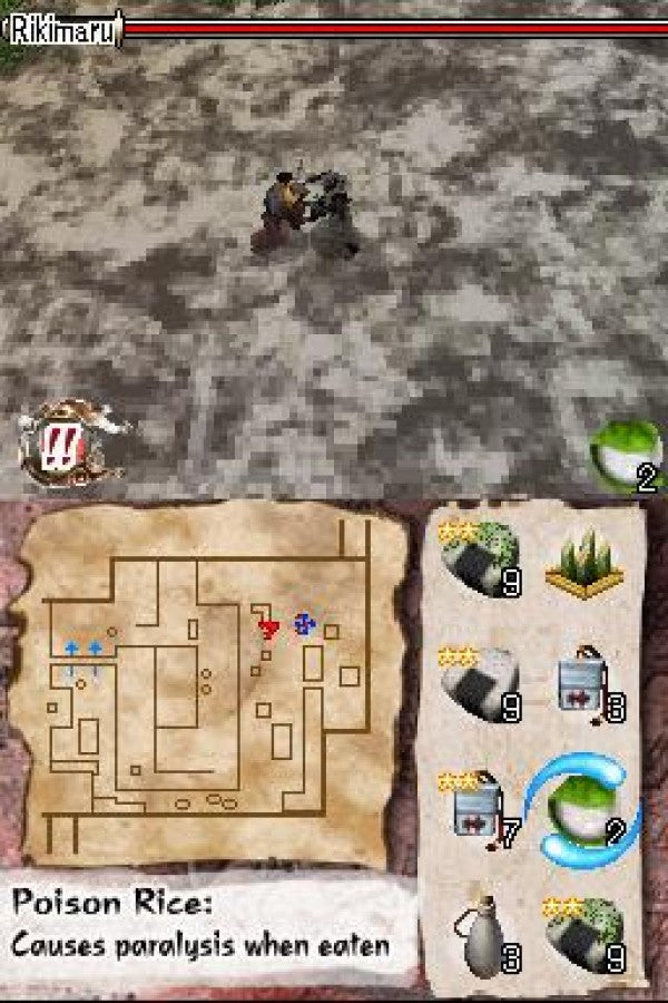 Tenchu: Dark Secret gameplay for Nintendo DS (DS) stealth action video game