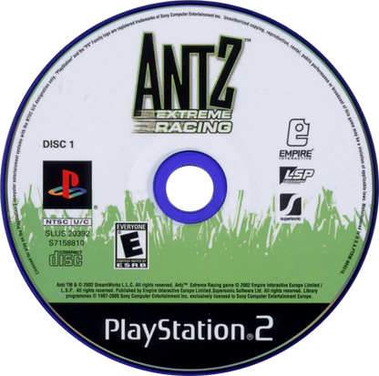 Antz Extreme Racing PS2 racing video game disc
