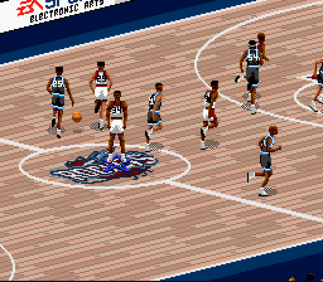 NBA Live 96 gameplay image for Super Nintendo Entertainment System (SNES) retro video game
