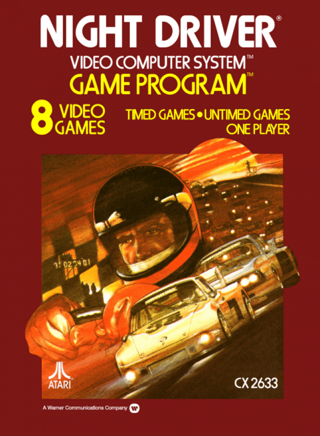 Night Driver cover art for Atari 2600 video game