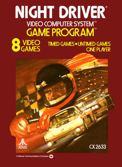 Night Driver cover art for Atari 2600 video game