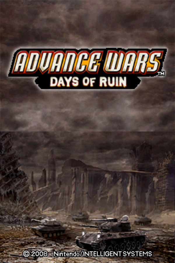 Advance Wars Days of Ruin Nintendo DS game featuring turn based strategy gameplay with grid based combat unit customization and tactical warfare in a post apocalyptic setting gameplay 