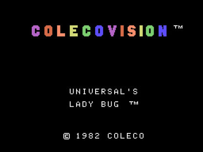 Lady Bug title screen for ColecoVision (CV) video game