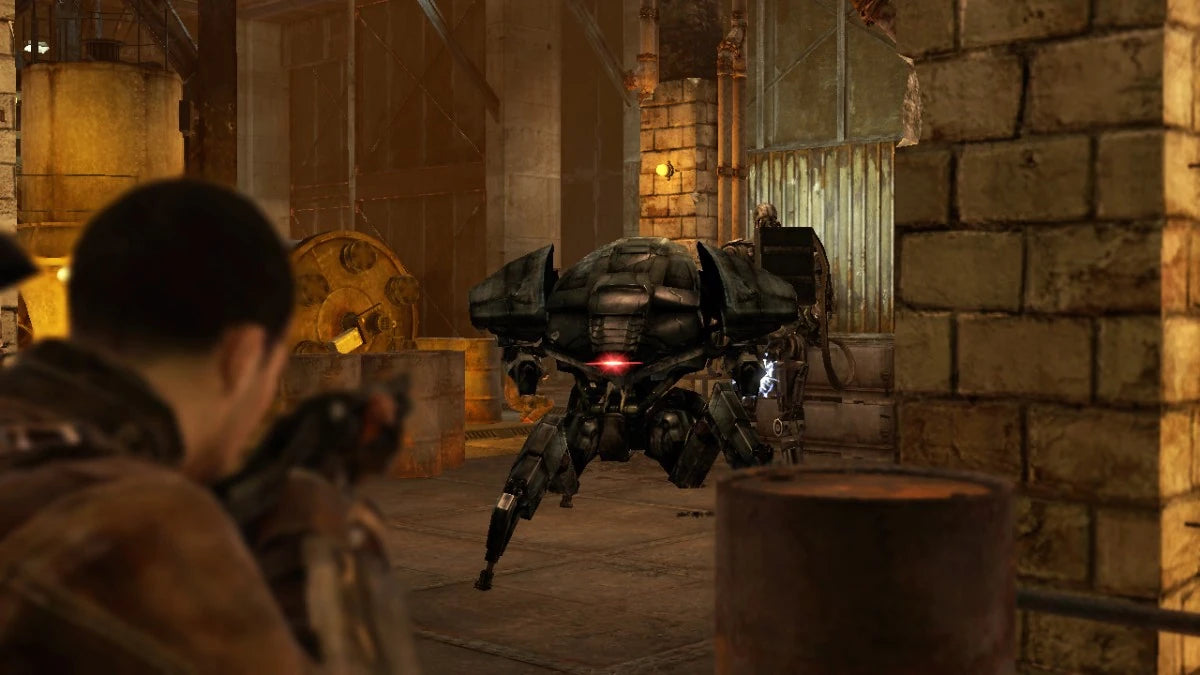Terminator Salvation for PlayStation 3 (PS3) at Gamers INC, featuring an intense third-person cover-based shooter set in the post-apocalyptic Future War where you play as John Connor leading the Resistance against the relentless machines of Skynet gameplay screenshot