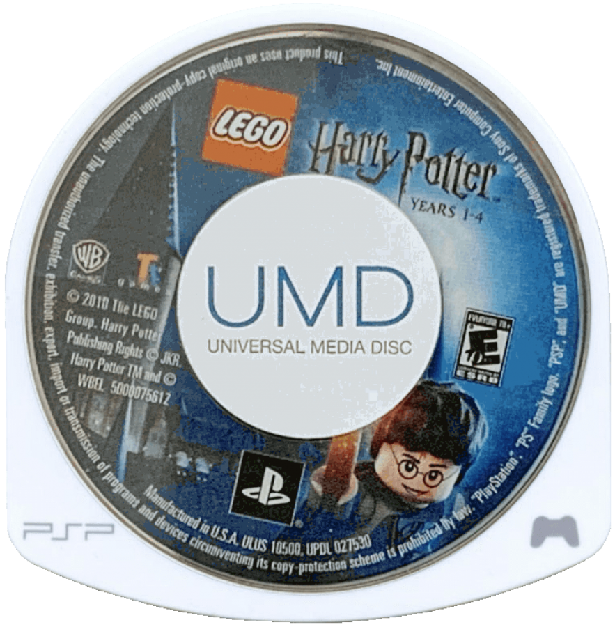 LEGO Harry Potter Years 1-4 PlayStation Portable PSP action-adventure video game featuring magical spells Hogwarts exploration and cooperative gameplay disc cartridge UMD