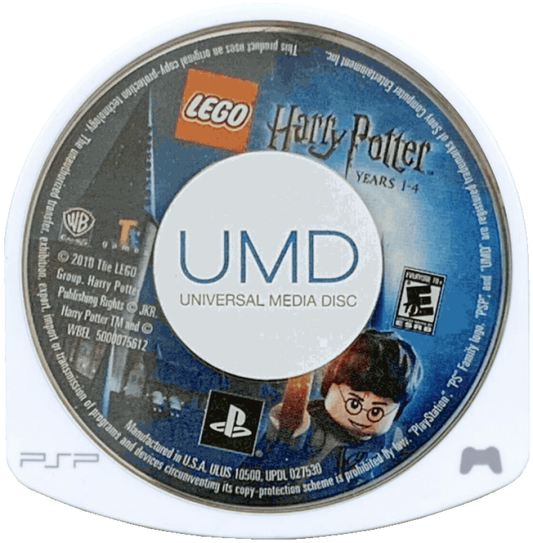 LEGO Harry Potter Years 1-4 PlayStation Portable PSP action-adventure video game featuring magical spells Hogwarts exploration and cooperative gameplay disc cartridge UMD
