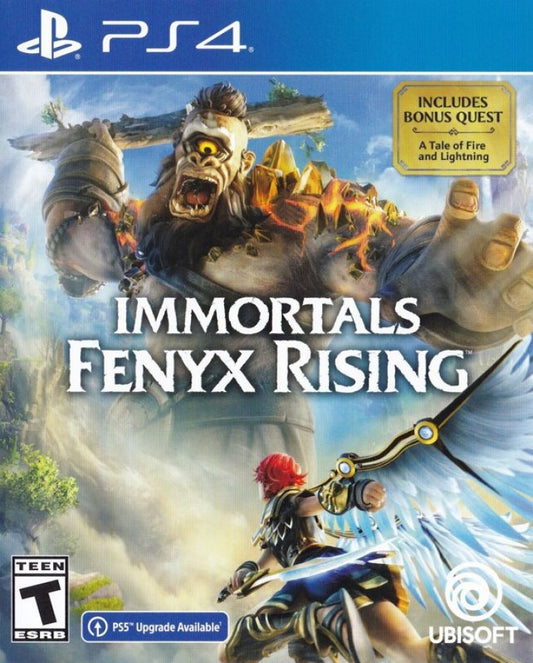 Immortals: Fenyx Rising – PlayStation 4 (PS4) video game cover image, open-world action-adventure title for PS4
