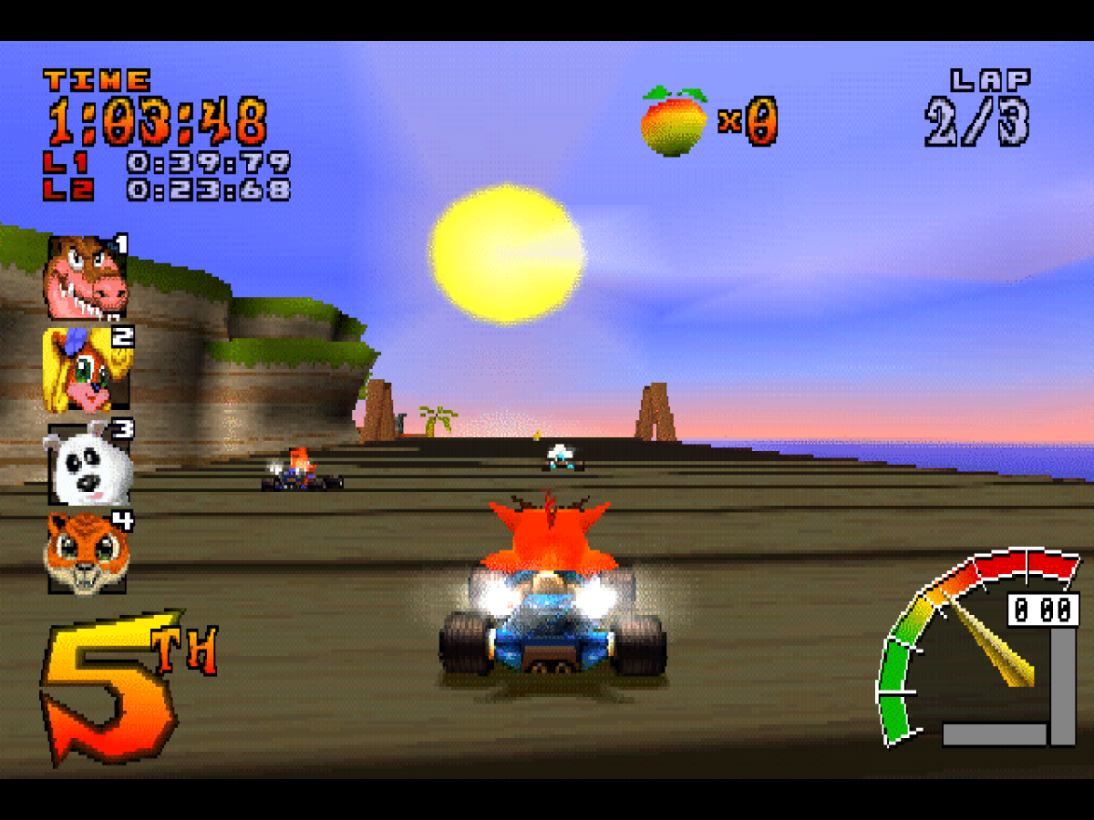 CTR: Crash Team Racing gameplay for PlayStation 1 (PS1) video game