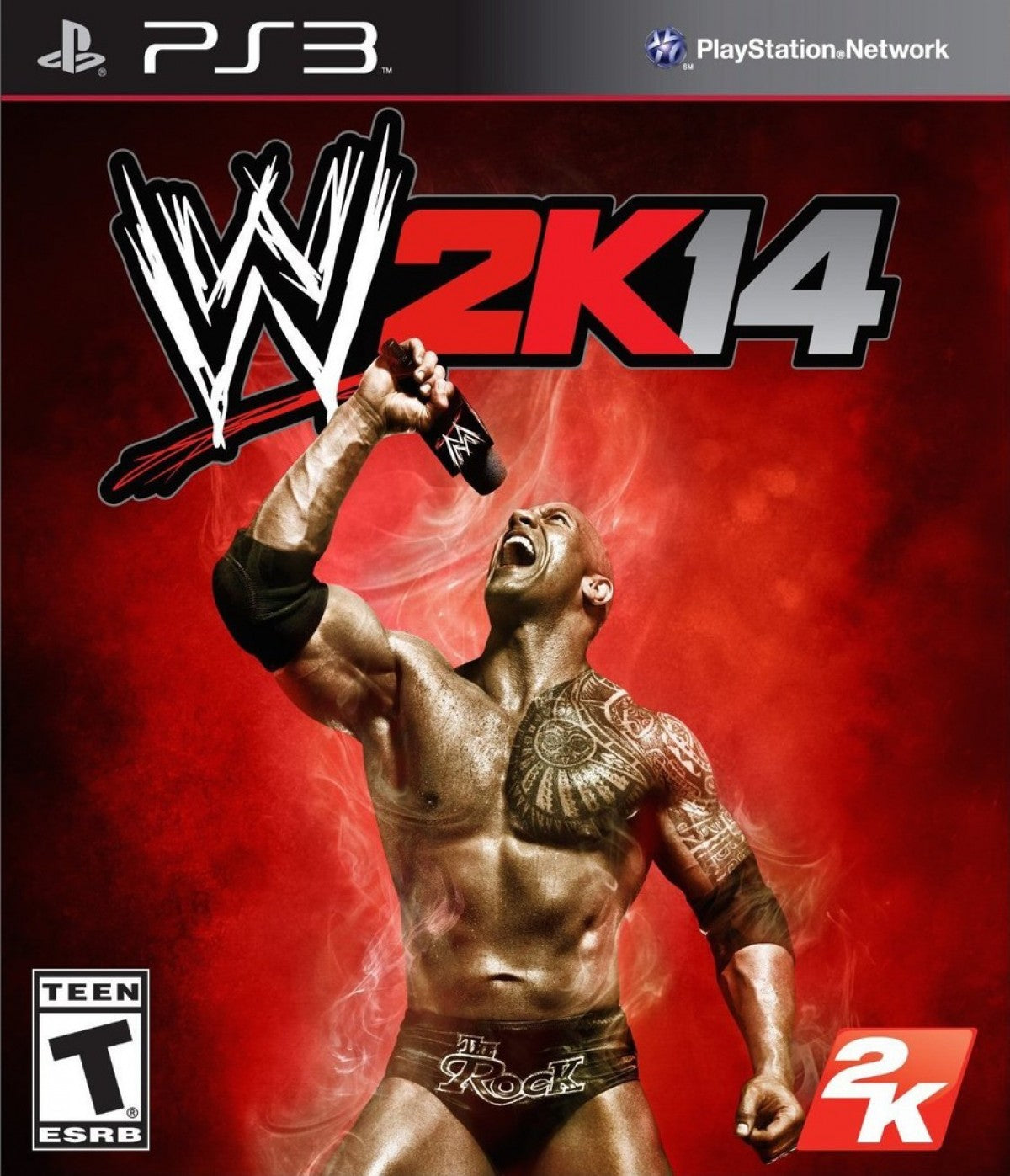 WWE 2K14 PlayStation 3 PS3 for retro video game enthusiasts featuring professional wrestling gameplay authentic WWE Superstars and Legends realistic ring action signature moves career and universe modes competitive multiplayer matches and collectible gaming appeal front cover