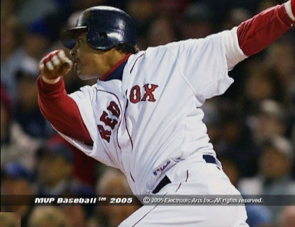 MVP Baseball 2005 start screen for GameCube (GC) sports baseball video game