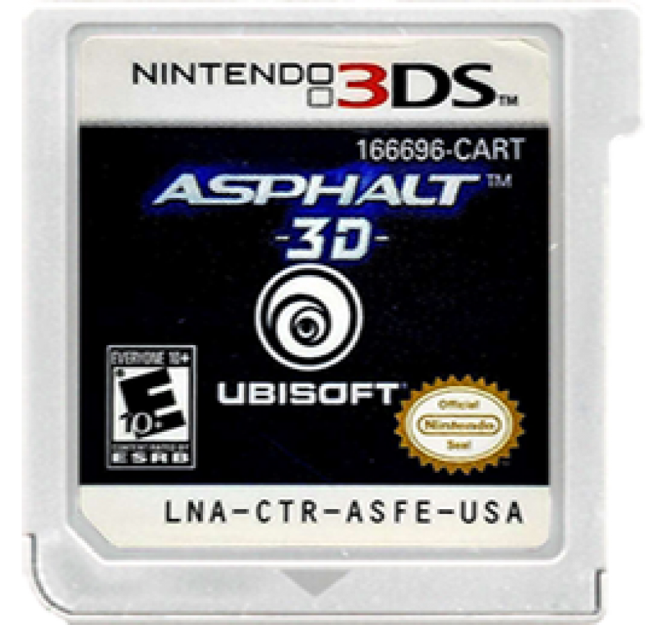 Asphalt 3D cartridge for Nintendo 3DS (3DS) racing video game