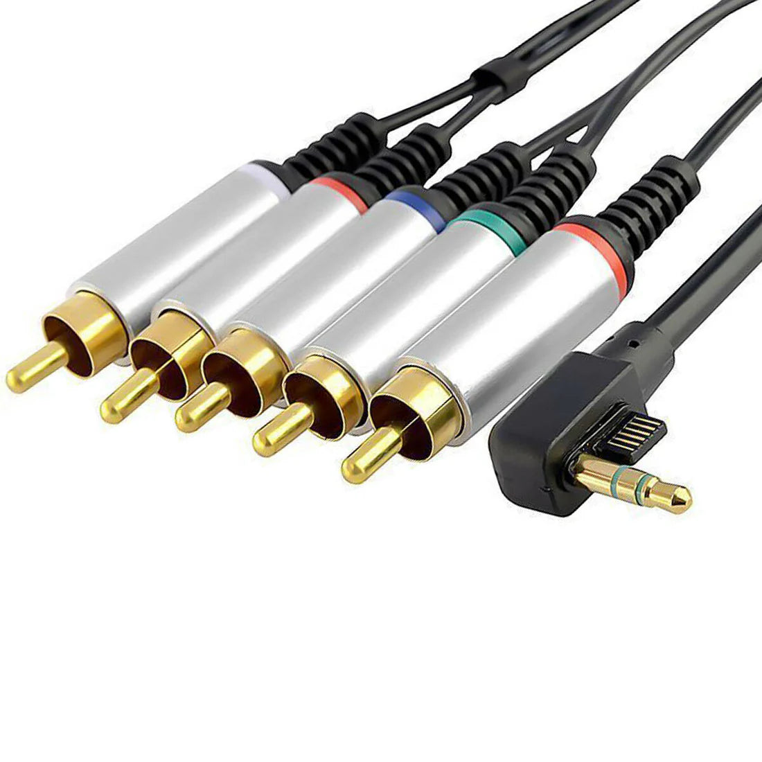 PSP HD Component AV Cable PlayStation Portable video output accessory connecting PSP to TV high-definition gaming on television screen cord ends