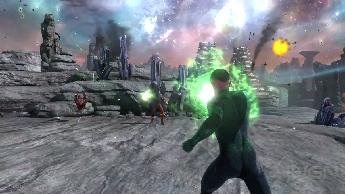Green Lantern: Rise of the Manhunters PS3 action superhero adventure game for PlayStation 3 gameplay