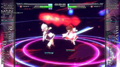 Touhou Genso Rondo Bullet Ballet retro PlayStation 4 video game Touhou bullet hell shooter anime combat arcade style action multiplayer console title PlayStation 4 release gameplay