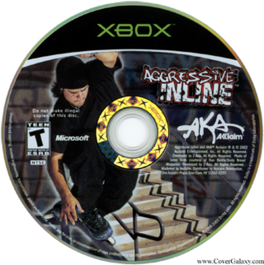 Aggressive Inline disc art for Xbox (XBOX) video game