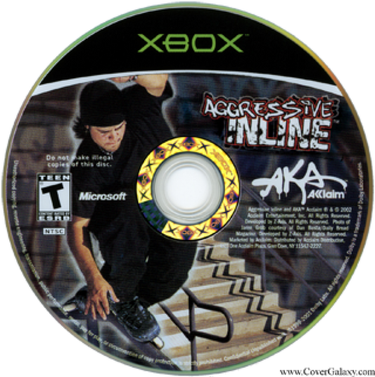 Aggressive Inline disc art for Xbox (XBOX) video game