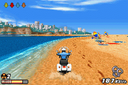 Game Boy Advance Road Rash Jailbreak motorcycle racing game gameplay