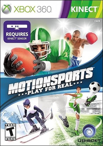 MotionSports: Play for Real cover art for Xbox 360 (X360) motion-controlled sports video game