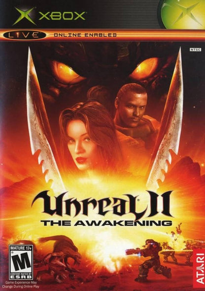 Unreal II: The Awakening cover art for Xbox (XBOX) video game