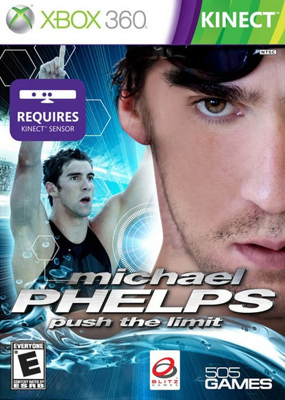 Michael Phelps: Push the Limit cover art for Xbox 360 (X360) motion-controlled swimming sports video game